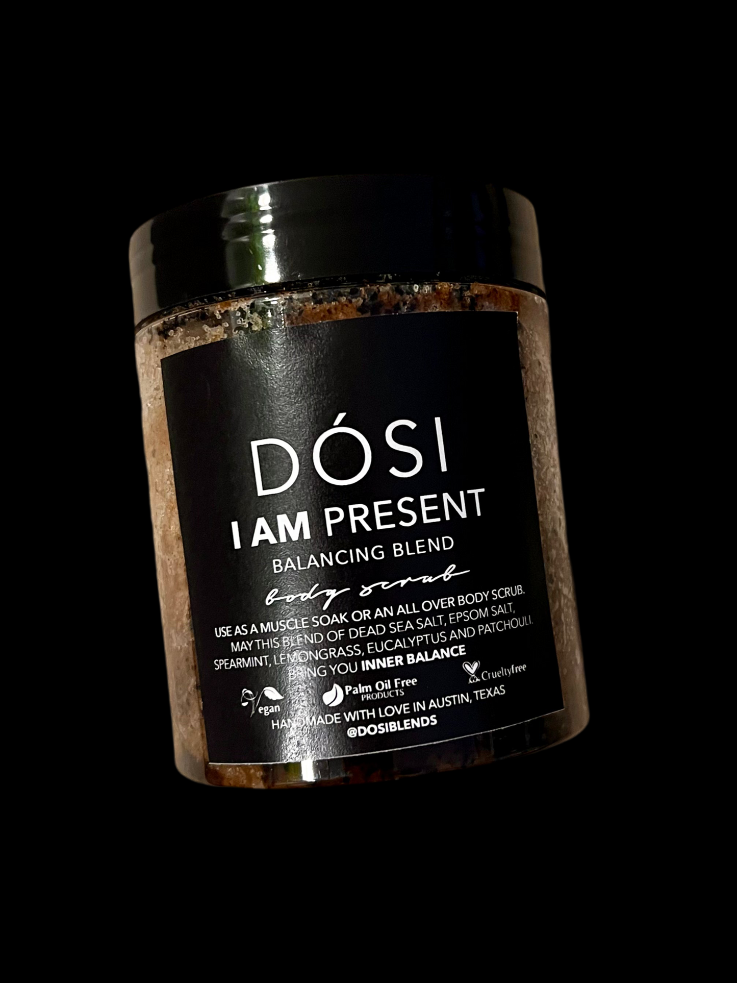 I AM PRESENT body scrub